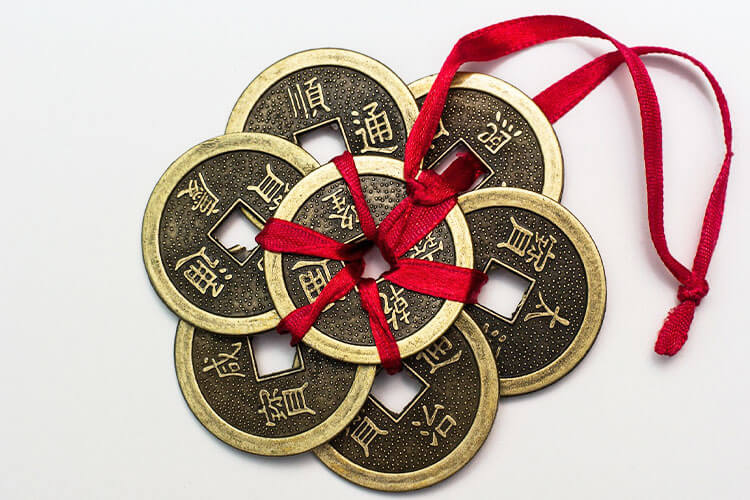 Chinese lucky coins